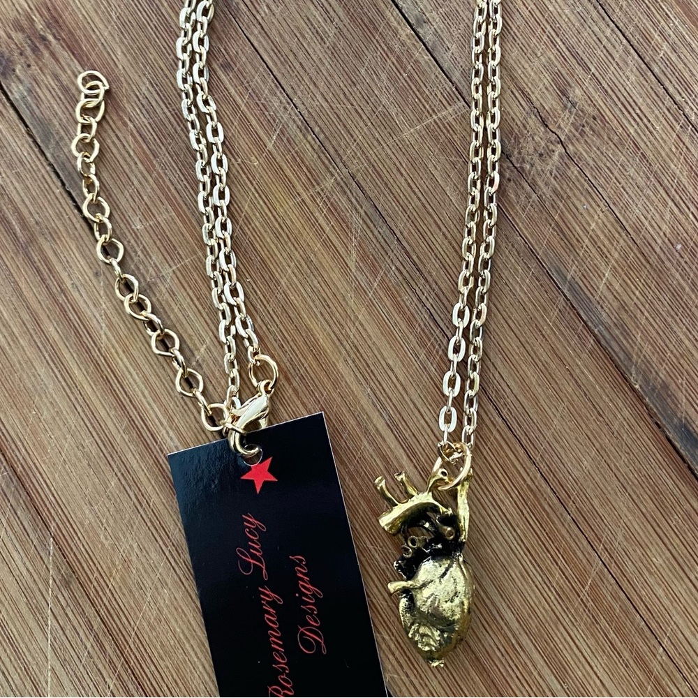Anatomical heart necklace